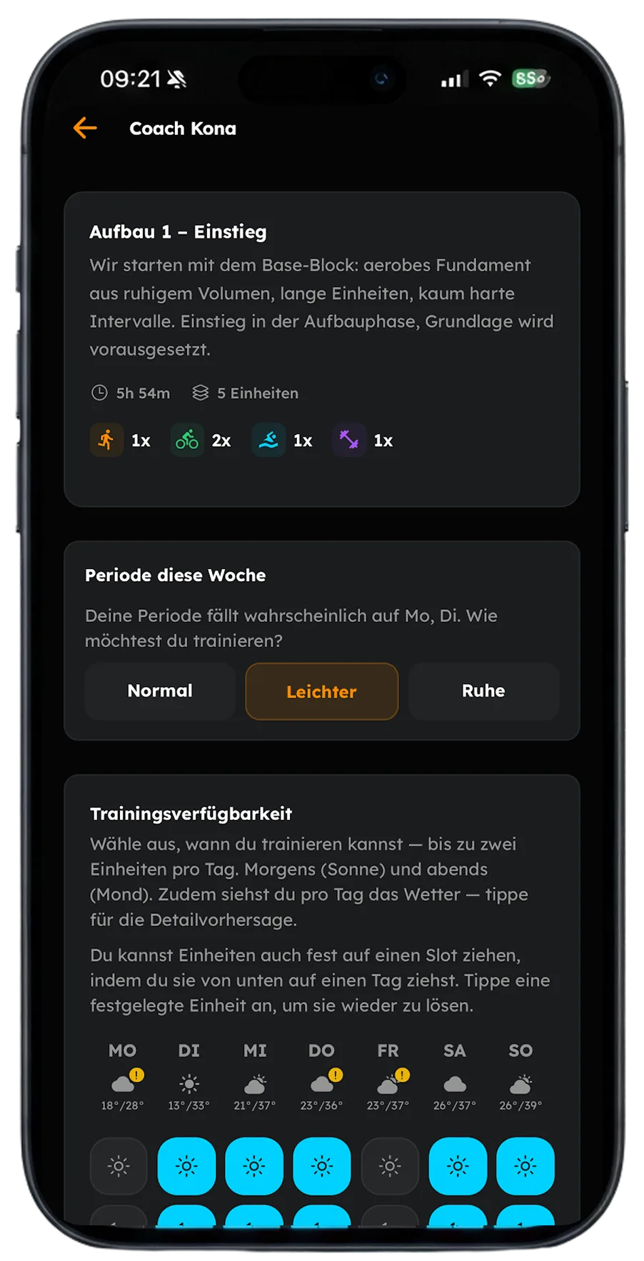 Cycle Tracking &ndash; zyklusbasierte Trainingsanpassung