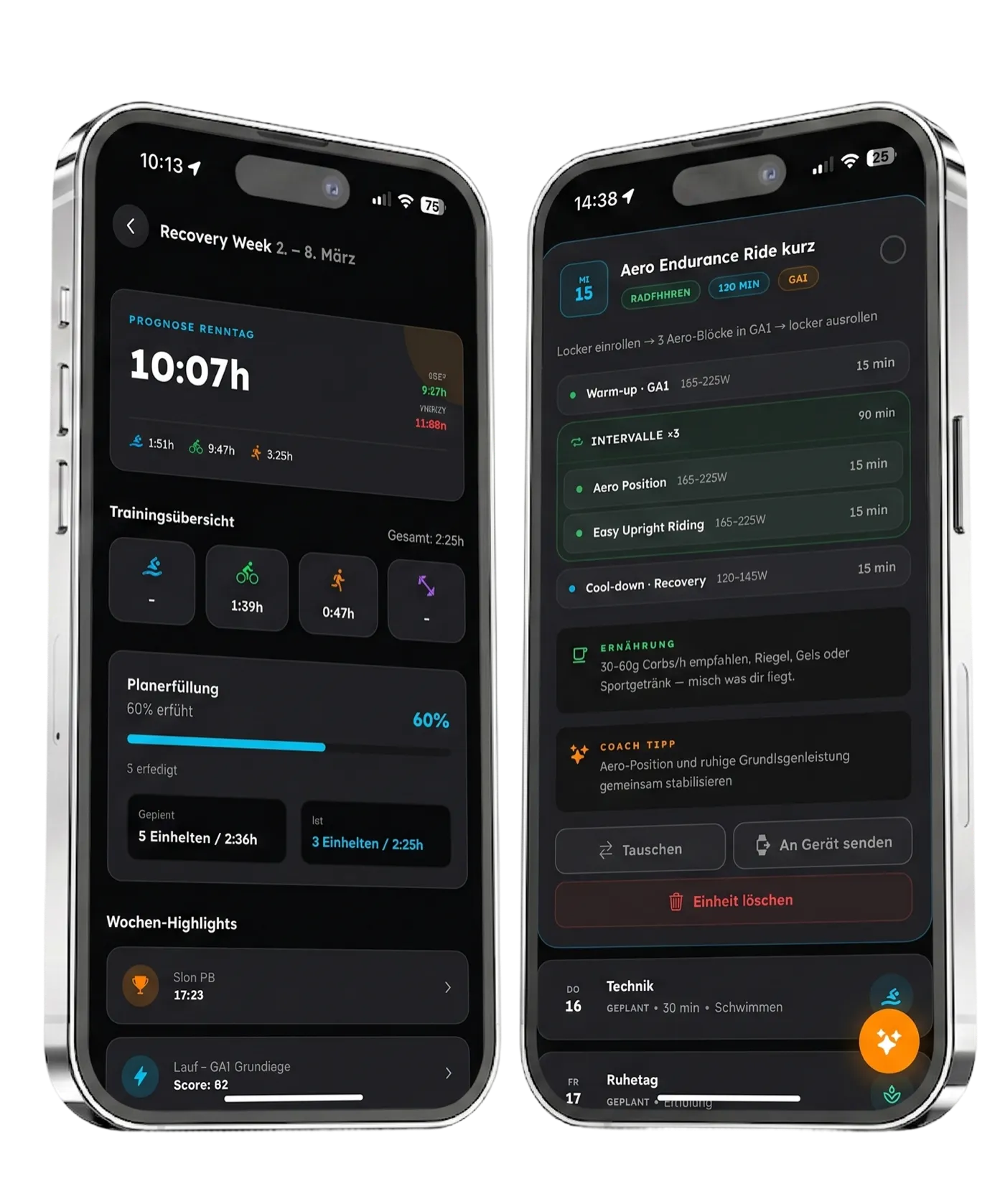 Race Control mit Zielzeit-Prognose und Dashboard