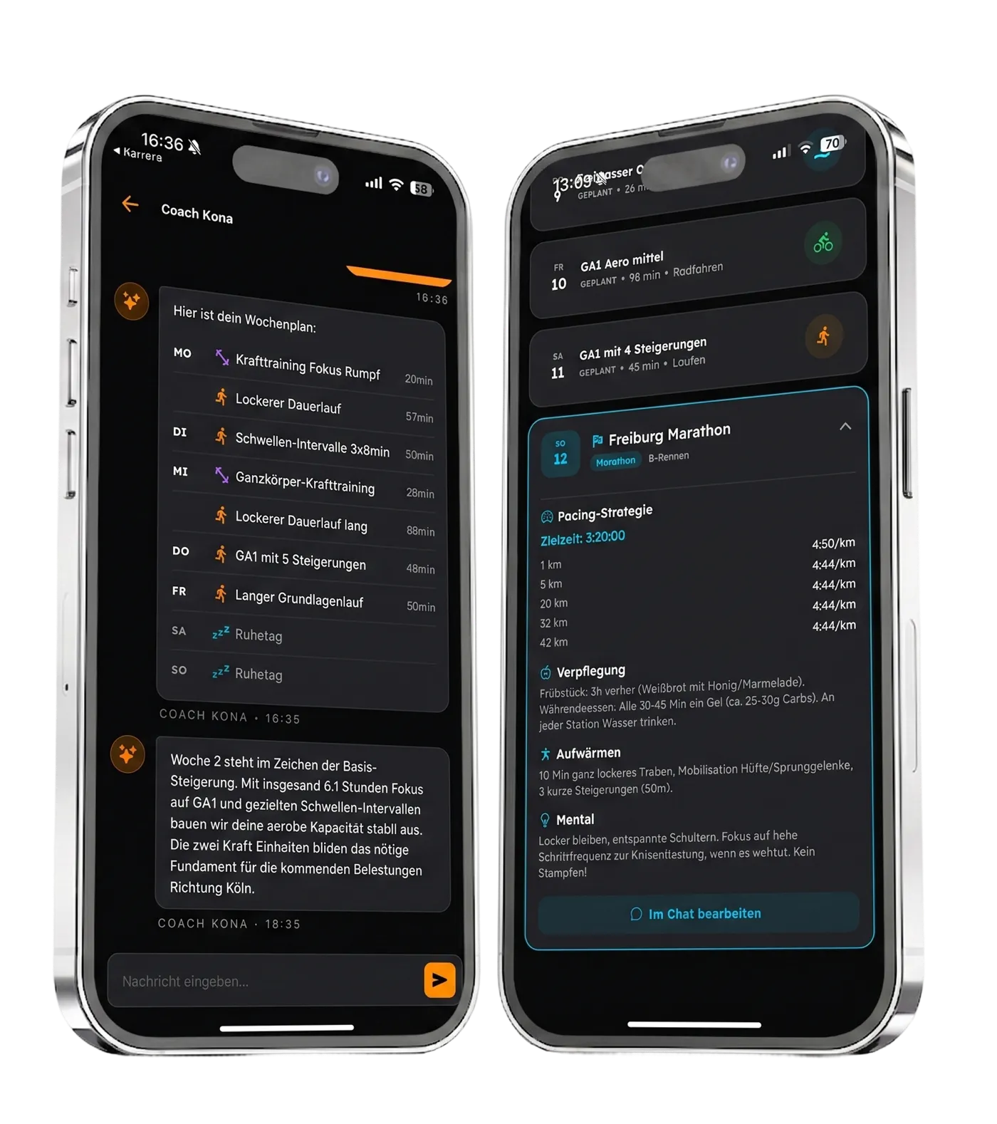 Trainingsplan mit Workout Library
